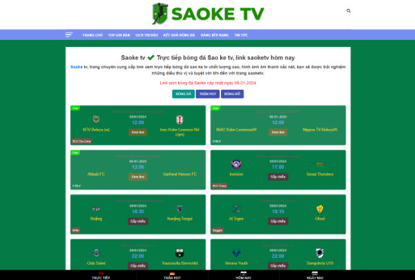 Saoke TV kênh bóng đá trực tiếp thành công nhất năm 2024 - Ảnh 2